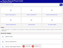 Tablet Screenshot of chemicochemicals.com